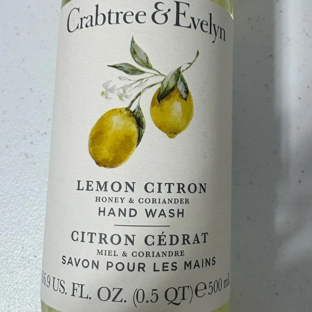 Crabtree & Evelyn Lemon Citron Hand Wash 16.9 OZ with Pump